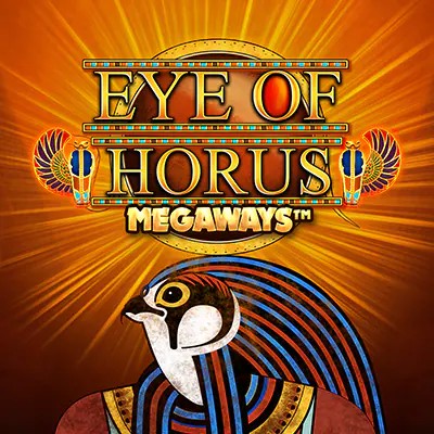 Eye of Horus Megaways logo by Blueprint Gaming at Beef Casino