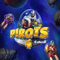 Pirots 4 online game logo by ELK Studios on beefcasinoo.at